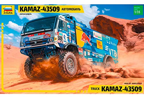 Zvezda -3657-Kamaz-43509 Truck, 1/35 Scale, Model Kit, ZS3657
