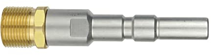 Adapter KW D12 | für Nilfisk Neptune KEW Alto Wap Kränzle Kärcher HD HDS Hochdruckreiniger | Stecknippel Eingang x M22x1,5 AG | Hochdruckadapter