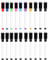 Birshe 20 Stück Whiteboard Marker，Whiteboard Stifte Whiteboard Marker Abwischbar Whiteboard Marker Magnetisch Rundspitze,Trocken Abwischbar,3 in 1 Board Marker mit Radierer für Büro,Schule,Zuhause