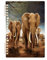 YOUJUNER Notizblock Afrika Elefant Spiralblock Notizbuch Notebook Journal, A5, 60 Blatt, 120 Seiten, 80 g Papier