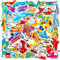 AUCEKO 50 Stück Flugzeuge Aufkleber Pack Plane Sticker Set wasserdichte Vinyl Sticker für Laptop Kinder Autos Motorrad Fahrrad Skateboard Gepäck Koffer Computer Aufkleber Graffiti Decal