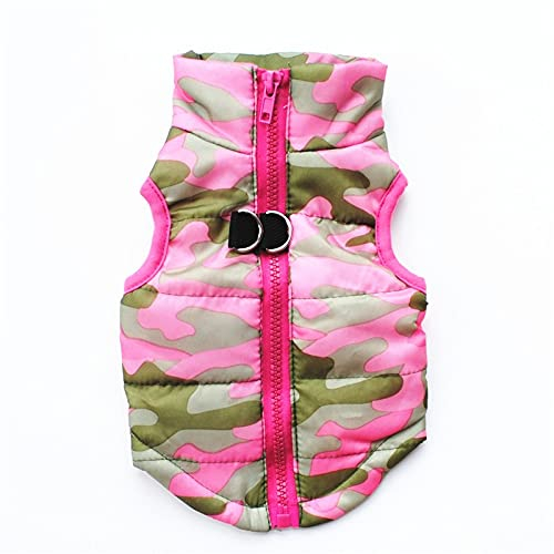 Kielsjajd Hundepullover Für Chihuahua Tarnung Mode Wintertuch Hundepullover Für Französische Bulldoggen (Pink, XS)