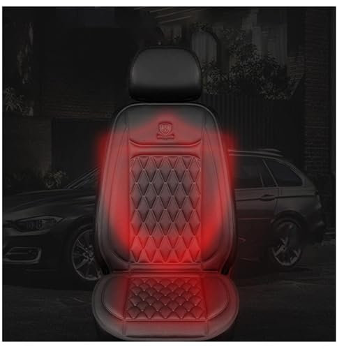 BesBet sitzheizung Auto Auflage 12v zigarettenanzünder - 12 V-24 V Schnelle Erwärmung sitzheizung Auto Auflage 12v - Warmer Rutschfester sitzheizung Auto Auflage,A-1Packung