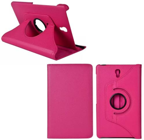 Custodia in pelle con rotazione a 360° per Samsung Galaxy Tab S 8.4 SM-T700/T705/T705C, rosa