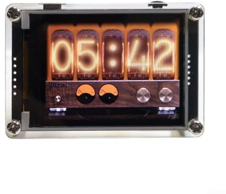 Audio für Spektrum-Analysator, sprachgesteuerte Musik für Spektrum-Audio, 10-stufiges VU-Meter, 6,1 cm Bildschirm, Rhythmus, HD, LCD-Farbsimulationsdisplay