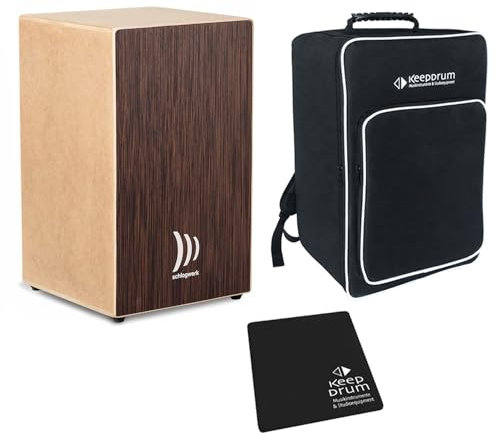 Schlagwerk CBA30SW Cajon Pro Wenge Bausatz + keepdrum Sitzpad und Tasche