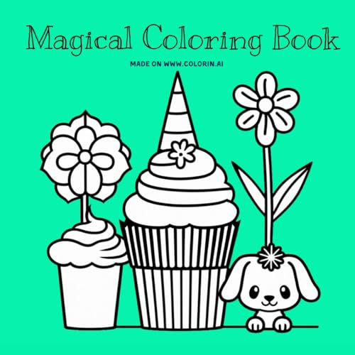 Magical Coloring Book - Food, Landscapes, Objects, and More.