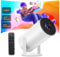 Projecteur Weelikeit Mini projecteur 4K avec Haut-Parleur pour projecteur de cinéma Maison, projecteur Bluetooth natif 1080P, projecteur extérieur pour HDMI/USB/Smartphone/TV Box/Ordinateur Portable