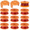 JAMSSOW 10 Bobine de Fil Convient pour Wor*x WA0010 WA0004,Rechange Coupe Bordure pour WG150,WG151,WG154,WG155,WG160,WG163,WG175,WG180,Ø1,65mm 3,05m Longueur,WA6531 Couvercle(10 Bobine+2 Couvercle)
