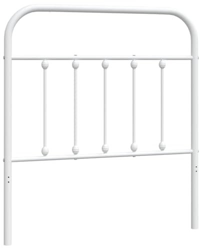 QJBSAVVA Kopfteile Headboard for Bed Bettkopfteil Bett Rückwand - Kopfteil Metall Weiß 90 cm für Gästezimmer Schlafzimmer Schlafsäle Dekoration