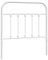 QJBSAVVA Kopfteile Headboard for Bed Bettkopfteil Bett Rückwand - Kopfteil Metall Weiß 90 cm für Gästezimmer Schlafzimmer Schlafsäle Dekoration
