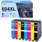 NewLift 604XL Druckerpatronen Kompatibel für Epson 604 Patronen 604XL für Expression Home XP-2205 XP-3200 XP-4200 XP-4205 XP-3205 Workforce WF 2935 (8er-Pack)