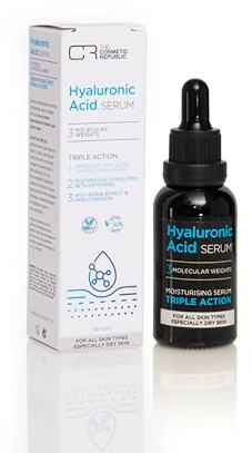 The Cosmetic Republic Hyaluronic Serum TCR v2 - Skin Serum for Hydration, Anti-Aging, Skin Repair with Hyaluronic Acid & Niacinamide