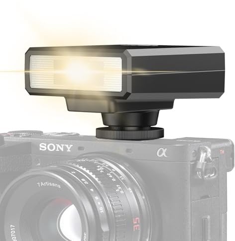 Mini flash Speedlite GN12 5600 K standard, compatible avec appareil photo reflex numérique Sony, Canon, Nikon, Panasonic, Olympus