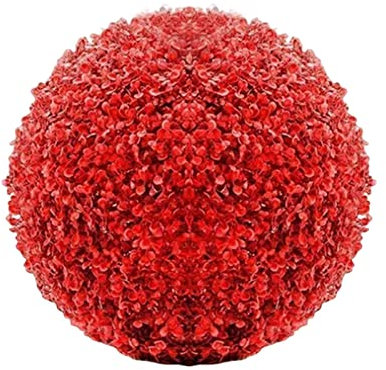 Artificial Boxwood Balls Topiary Plants for Arcades Decks Walkways Outdoor Boxwood Balls Lifelike Plants Clean Look Artificial Balls 1 Count Palm Tree Artificial with Pot (RD1, One Size)