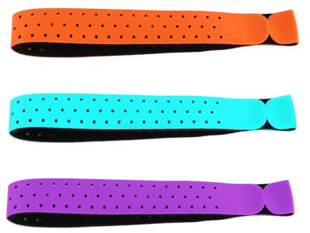 Tiardey 3 Pezzi di Ricambio per cardiofrequenzimetro Cinturini 20 x 330 mm Fasce da Braccio morbide Regolabili per Allenamento Fitness