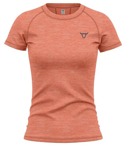 Women's Short Sleeve Quick Dry Fit Active T-Shirts Moisture Wicking Athletic Round Neck Gym Tee Exercise Yoga Ladies Tops