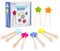Learning Resources Conjunto de 6 Pinzas Divertidas de Madera Easy Tweezies, Juguete Montessori, Desarrolla la Motricidad Fina y la Coordinación, Recoger y Clasificar Regalo Niño y Niña 3 4 5 Años +