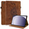 CXTCASE Coque Étui Compatible avec Samsung Galaxy Tab A9+ 2023 11 Pouces Tablette,Housse Case Étui en Cuir PU avec Support Fonction pour Samsung Galaxy Tab A9 Plus (SM-X210/X215/X216),Marron
