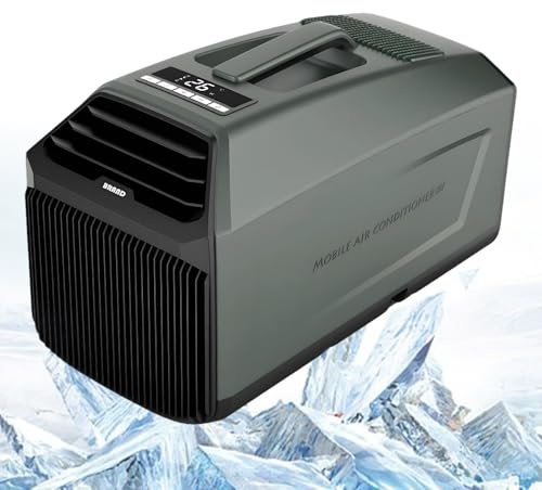 ExoticaBlend Condizionatore d'Aria per Esterni a Raffreddamento Rapido da 4500 BTU, Condizionatore d'Aria Portatile per Tenda, Raffreddamento, AC/DC 12V 24V, 3 velocità del Vento Green