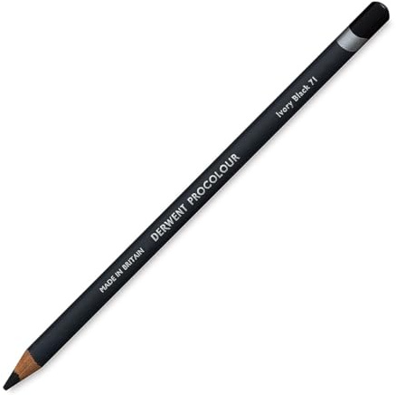 Derwent 2302503 Procolour Pencil, Ivory Black, Pack of 6