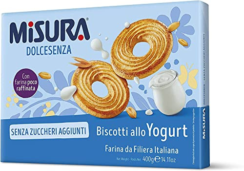 6x Misura Dolcesenza kekse mit Joghurt ohne Zucker 400g biscuits cookies brioche