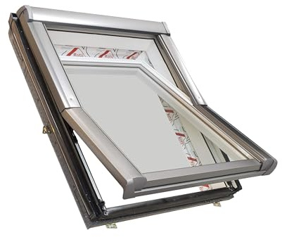 Dachdecker-Favorit Roto Dachfenster aus Kunststoff mit Eindeckrahmen und Wärmedämmung (94x98)