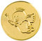 EnerChrom Schutzengel Magic Paul - Münze 1 Stück - 2,3cm Gold - Metall Einkaufschip Engel Glücksbringer - no Plastic