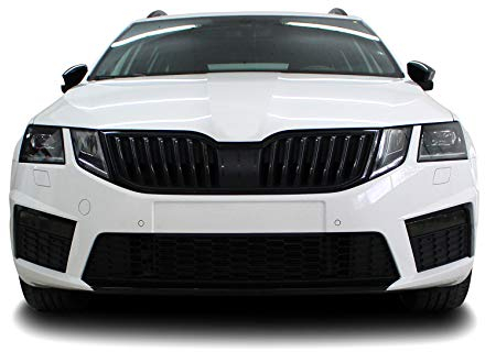 D068 Spoilerschwert Folie Lippe Frontspoiler Splitter Dekor (Schwarz Matt)