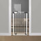 Callowesse Saluki Tall & Narrow 96cm High, Pet Safety Gate and Baby Gate, 65cm-70cm, Pressure Fitted No Screws for Narrow Doorways, Stairs and Hallways. Extensions available. White