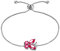 Aurora Tears Damenschmuck Schmetterling Armband 925 Sterling Silber Juli Birthstone Ringe Red Ruby Eröffnung verstellbare Armband Zirkonia Gfits DB0111R