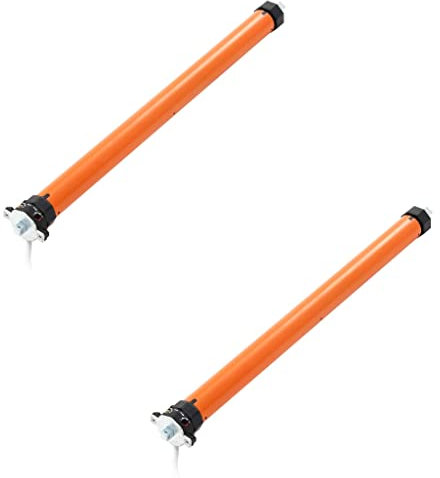 vidaXL 2X Moteurs Tubulaires Store Electrique à Rouleau Porte de Garage Volet Roulant Auvent Ecran Solaire Electromécanique Bureau Hôtel Villa 10 Nm