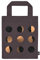 moses. libri_x Büchertasche Mondphasen | Kleine Tragetasche aus 100% Baumwolle | Für Buchliebhaber | Mit Goldveredelung, 24.1 x 20.3 x 2.8 cm