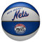 Wilson Mini-Basketball TEAM RETRO, BROOKLYN NETS, Outdoor, Gummi, Größe: MINI