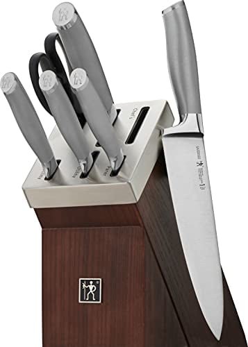 ZWILLING Henckels International Self Sharpening Modernist knife block 7pc, Brown