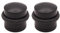 Door Stop Dome Solid Floor Mounted - Matt Black - Pack of 2
