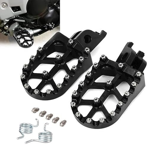 Repose-pieds de moto tout-terrain, Billet MX Dirt Bike, repose-pieds de moto pour CR125/250 CRF150R CRF250R CRF250X CRF450R CRF450RX CRF450X CRF250L/M-Noir