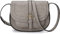 AFKOMST Umhängetasche für Damen, kleine Umhängetasche und Umhängetasche, Vintage-Sattelhandtaschen, veganes Leder, hellgrau