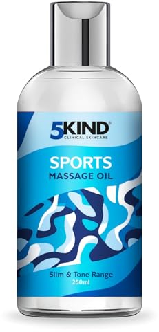 5Kind Sports Massage Oil for Muscle Pain Relief 250ml - Lavender Body Massage Oils for Massage Therapy - Body Massage Oil for Improved Recovery and Deep Tissue Massage - Profesional Muscle Massage Oil