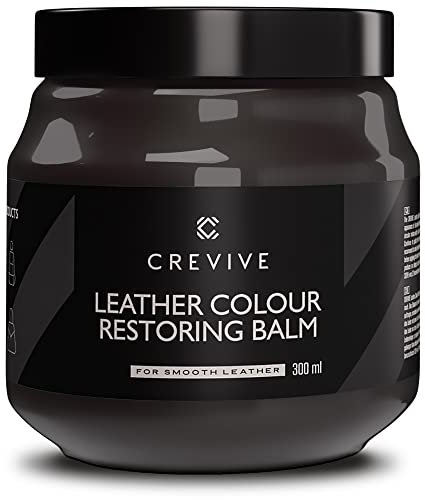 CREVIVE Leder Reparatur Set Dunkelbraun 300 ml - Lederpflege Auto - Lederreparatur Sofa - Autositz Reparatur
