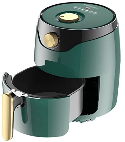 Friteuses Friteuse À Air 3,6 L Friteuse À Air Chaud À Double Bouton Rôtissoire Et Déshydrateur Alimentaire Friteuse Intégrée pour Cuisson Domestique 1350 W.