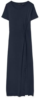 VERO MODA Women's Vmava Lulu Ss Ancle Dress Ga Petite Dress (Pack of 1)