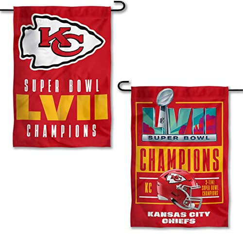 Kansas City Chiefs Super Bowl LVII Champions doppelseitige Gartenbanner Flagge