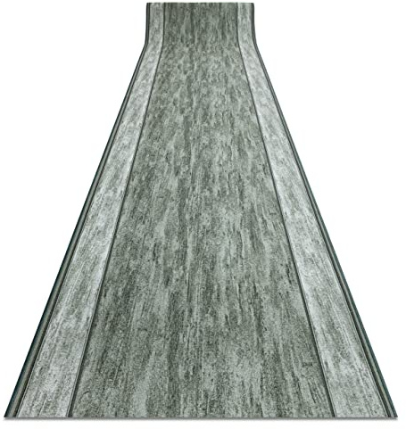 rugsx Antirutsch Teppichläufer Rama - moderner Kurzflor für Küche, Flur & Wohnzimmer, Meterware, grün 100x580 cm