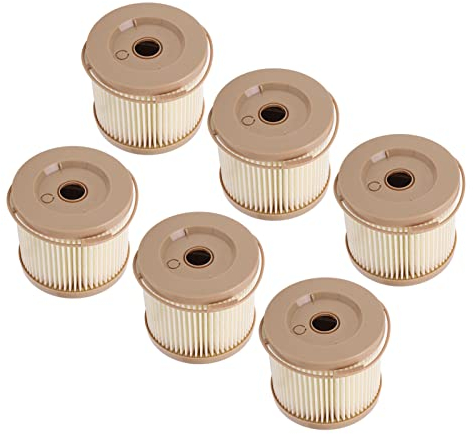Fydun 6 Uds Filtro de Combustible Separador de Agua Kit de Filtro de Agua de Aceite Reemplazo de Alto Rendimiento para RACOR 2010PM‑OR 500FG