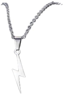 Halskette mit Anhänger modische Halskette mit Blitz-Anhänger Kette Halskette für Damen und Herren Party Ornament Schmuck Geschenk Schmuck Geburtstagsgeschenke für Damen und Herren