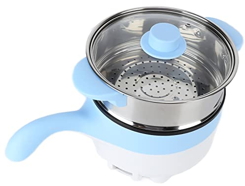 Fdit Pentola Elettrica 24V 2L per Auto, Acciaio Inossidabile Antiaderente Multifunzione per Cottura Rapida con Vaporetto, Sicurezza Termica e Portatile per Camion Veicoli