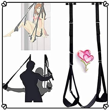 𝖘𝖊𝖝 𝖙𝖔𝖞 Altalena per Porta con Sedile, Nuovo Cuscino in Pelle Felpata Ispessita con Cinghie Regolabili, Adatto per Uomini E Donne