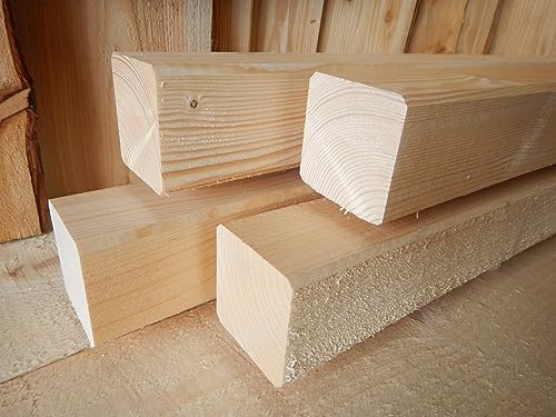 Fichte 6x6cm KVH Nsi gehobelt KANTHOLZ BALKEN SCHALUNG HOLZ BAUHOLZ 60cm LÄNGE (1)