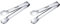 Westmark Zuckerzange, Mit Zacken, Länge 12,5 cm, Rostfreier Edelstahl, 62652270 (Packung mit 2)